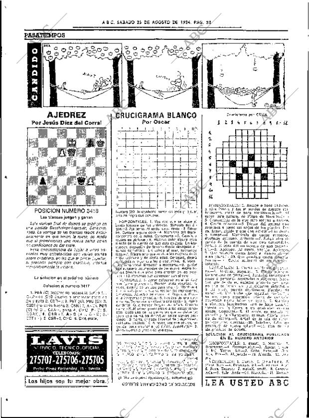 ABC SEVILLA 25-08-1984 página 58