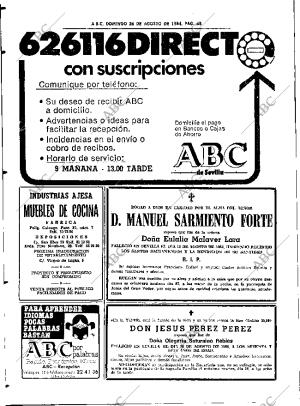 ABC SEVILLA 26-08-1984 página 68