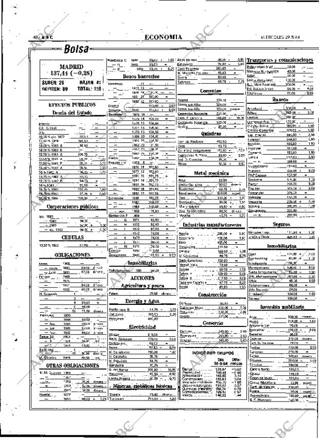 ABC MADRID 29-08-1984 página 40