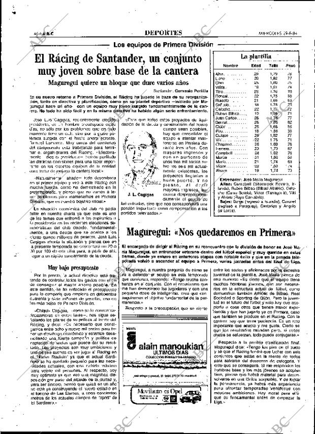 ABC MADRID 29-08-1984 página 46