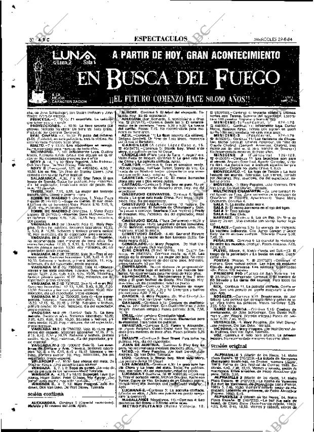 ABC MADRID 29-08-1984 página 52