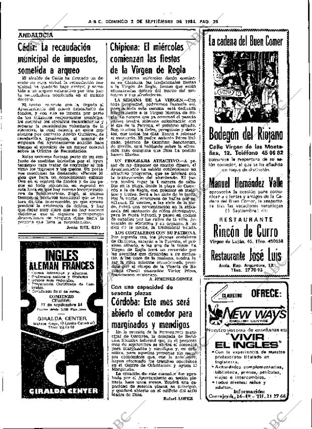 ABC SEVILLA 02-09-1984 página 25