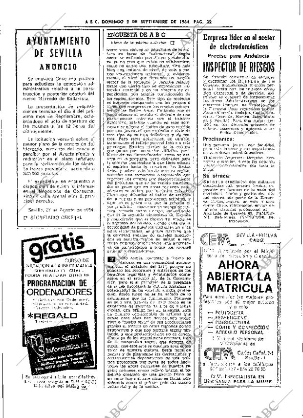 ABC SEVILLA 02-09-1984 página 32