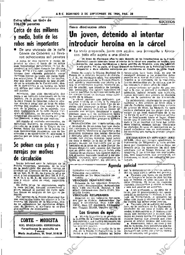 ABC SEVILLA 02-09-1984 página 38