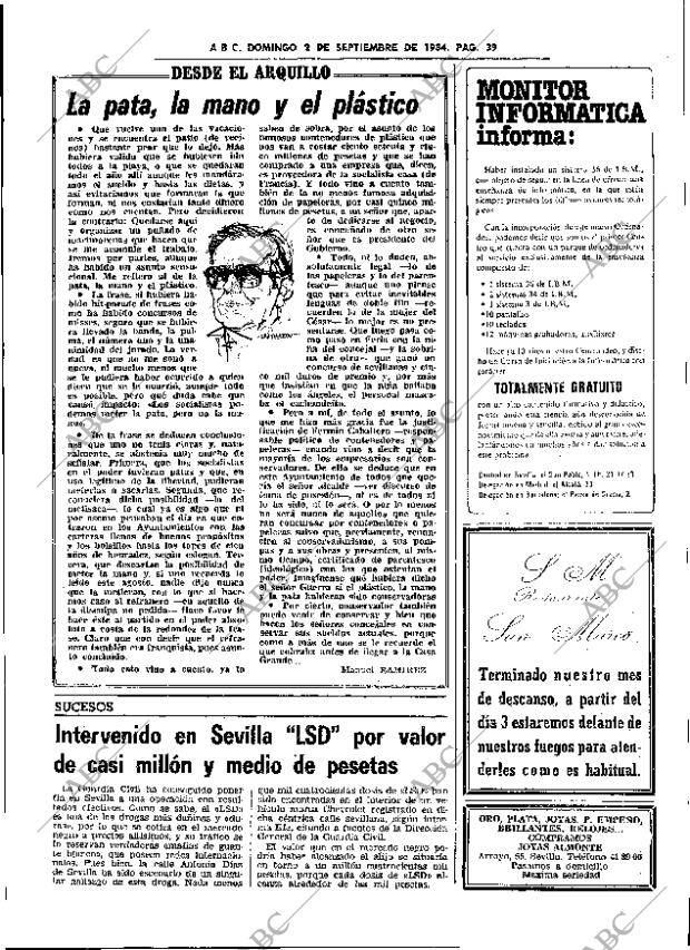 ABC SEVILLA 02-09-1984 página 39