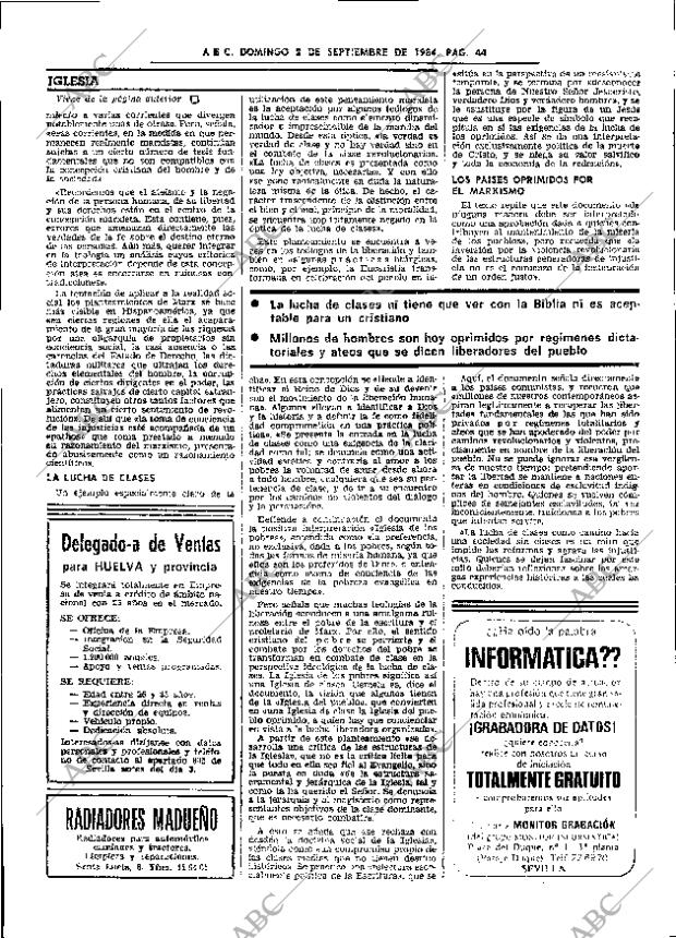 ABC SEVILLA 02-09-1984 página 44