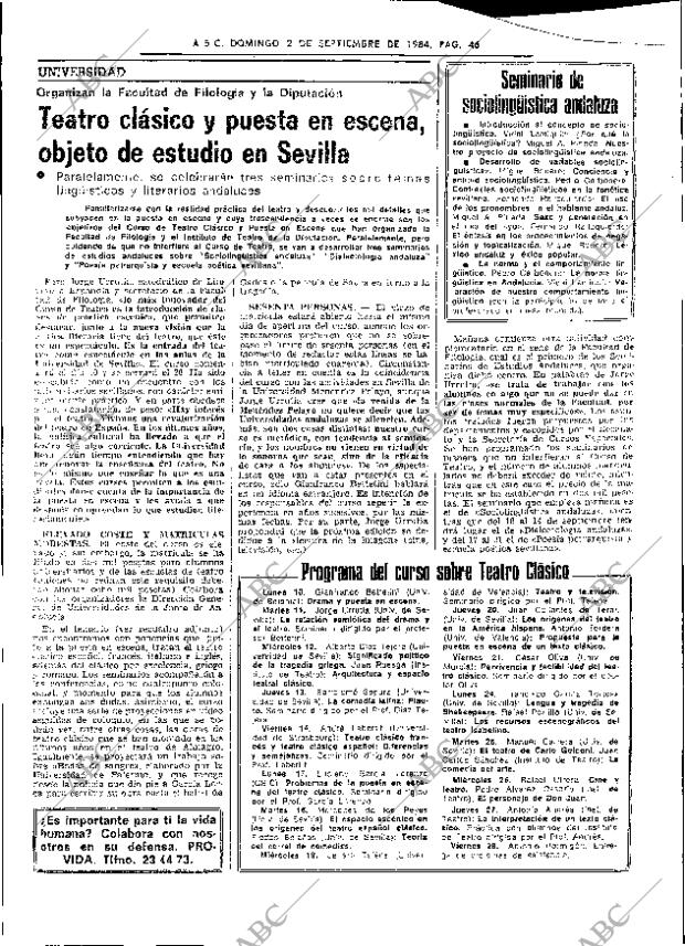 ABC SEVILLA 02-09-1984 página 46