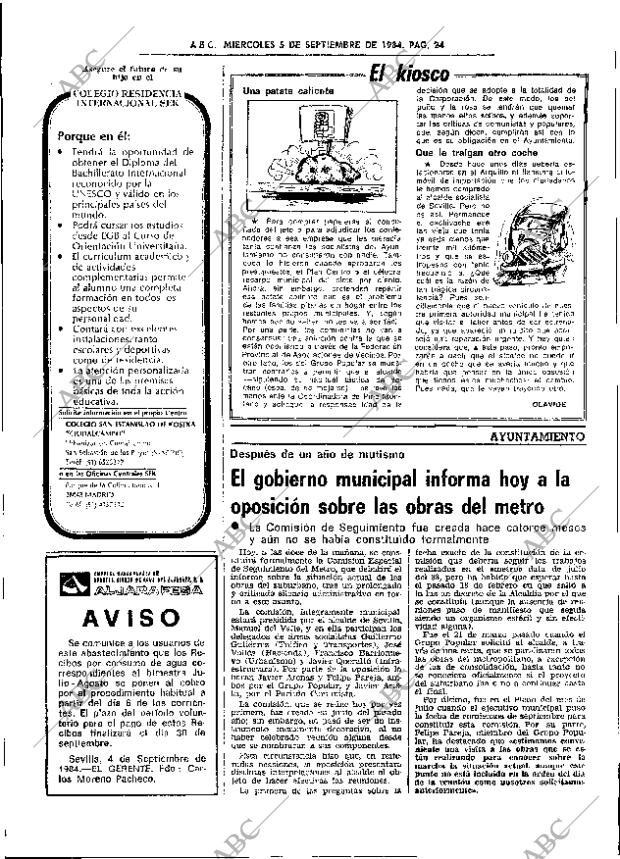ABC SEVILLA 05-09-1984 página 24