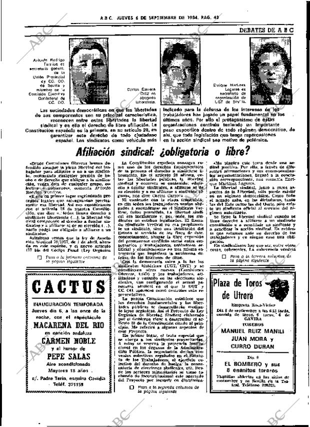 ABC SEVILLA 06-09-1984 página 43