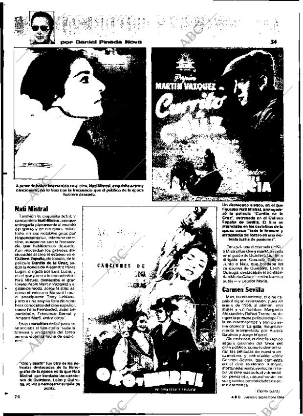 ABC SEVILLA 06-09-1984 página 74