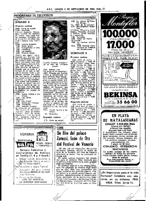 ABC SEVILLA 08-09-1984 página 51