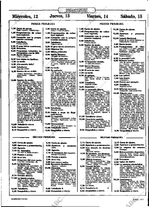 ABC MADRID 09-09-1984 página 111
