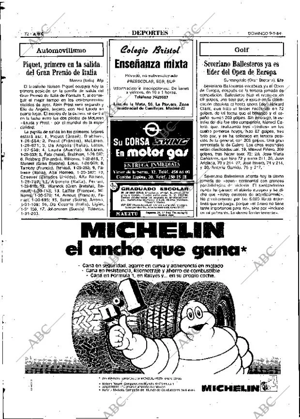 ABC MADRID 09-09-1984 página 72