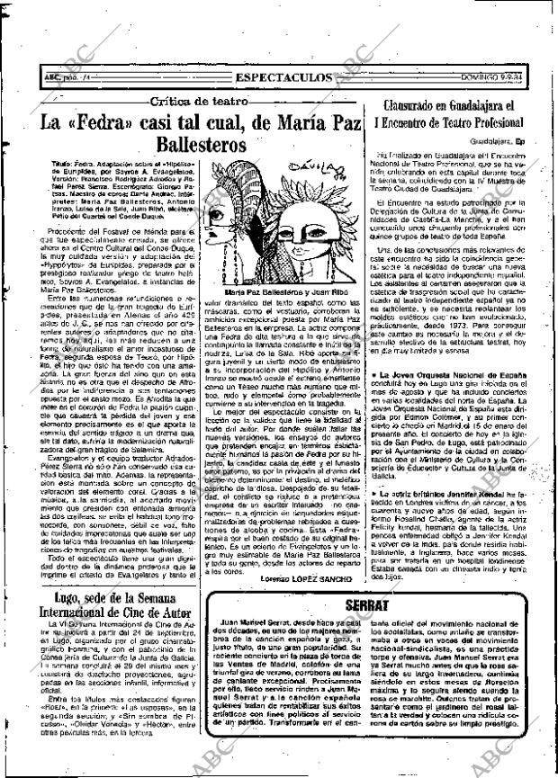 ABC MADRID 09-09-1984 página 74