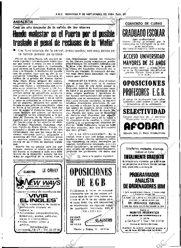 ABC SEVILLA 09-09-1984 página 29