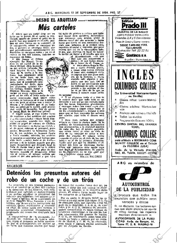 ABC SEVILLA 12-09-1984 página 27