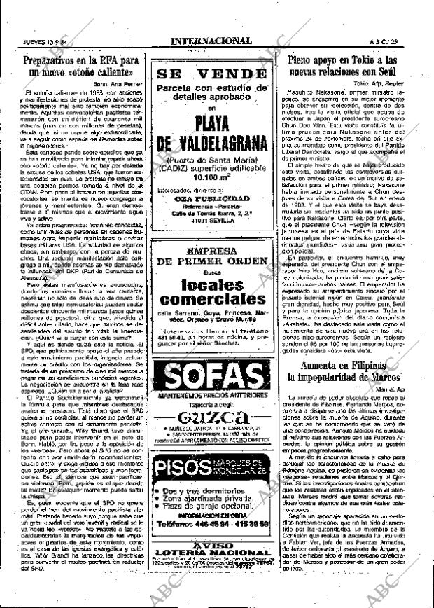 ABC MADRID 13-09-1984 página 29