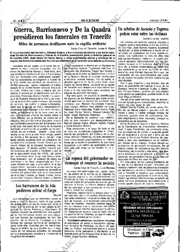 ABC MADRID 13-09-1984 página 46