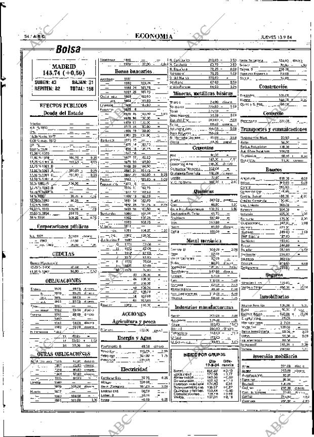 ABC MADRID 13-09-1984 página 54