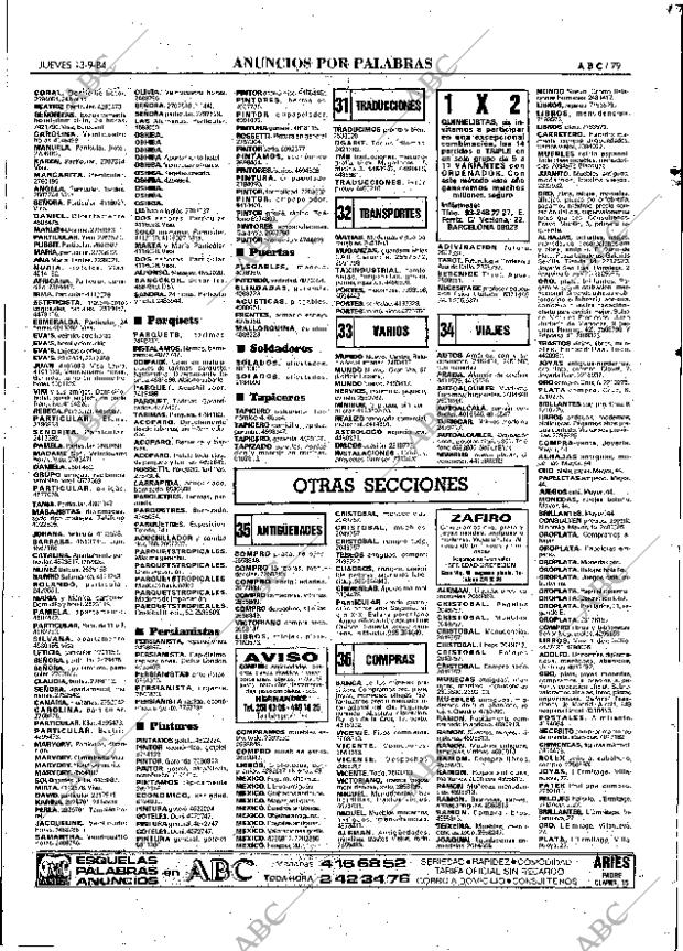 ABC MADRID 13-09-1984 página 79