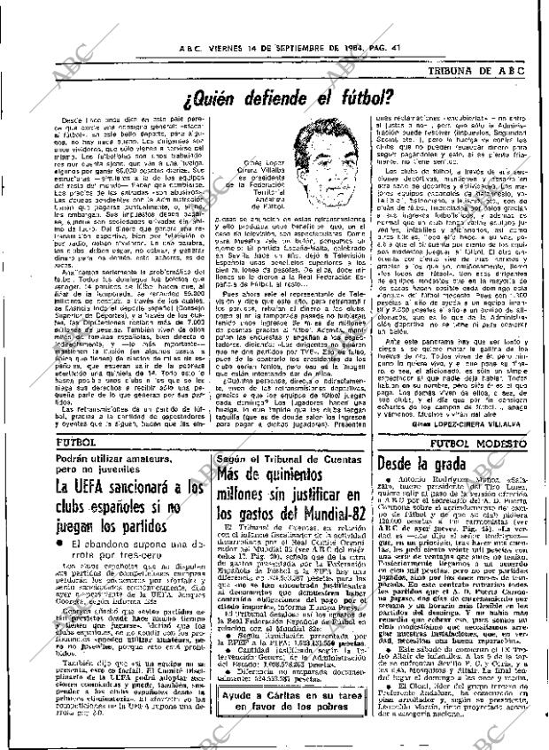 ABC SEVILLA 14-09-1984 página 41