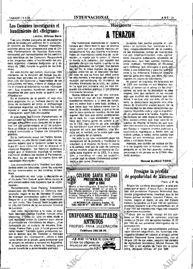 ABC MADRID 15-09-1984 página 25