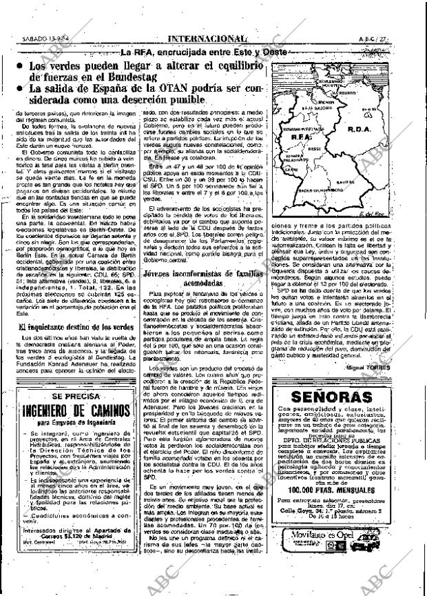 ABC MADRID 15-09-1984 página 27