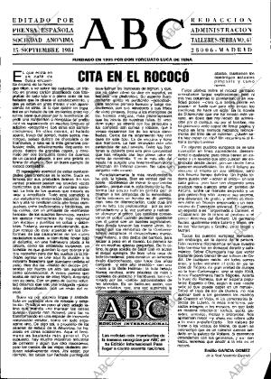 ABC MADRID 15-09-1984 página 3