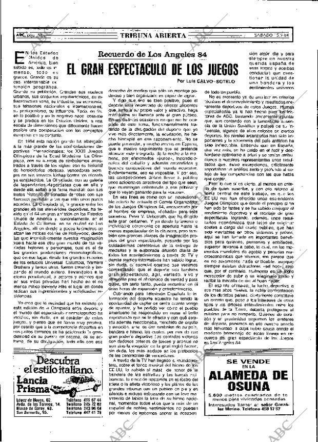 ABC MADRID 15-09-1984 página 38