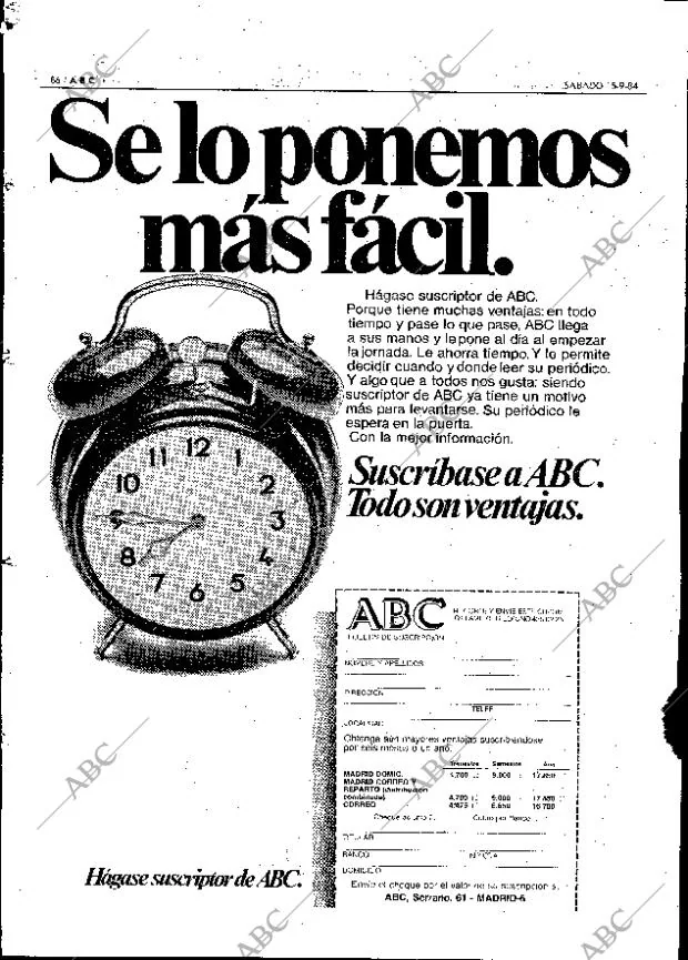 ABC MADRID 15-09-1984 página 86