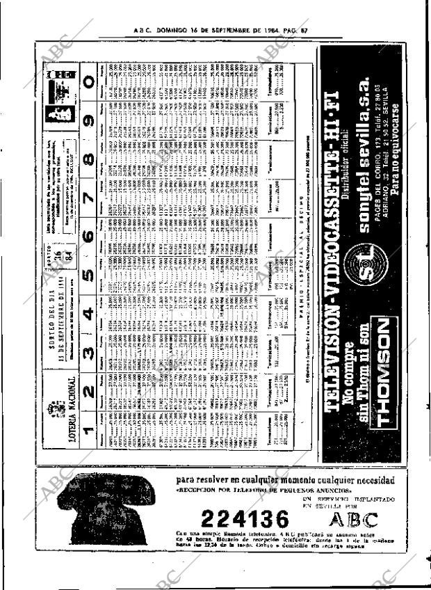 ABC SEVILLA 16-09-1984 página 87