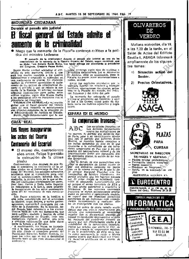 ABC SEVILLA 18-09-1984 página 19