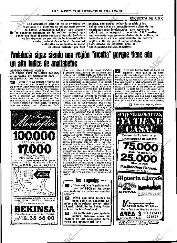 ABC SEVILLA 18-09-1984 página 29