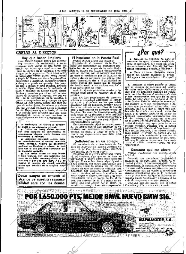 ABC SEVILLA 18-09-1984 página 51