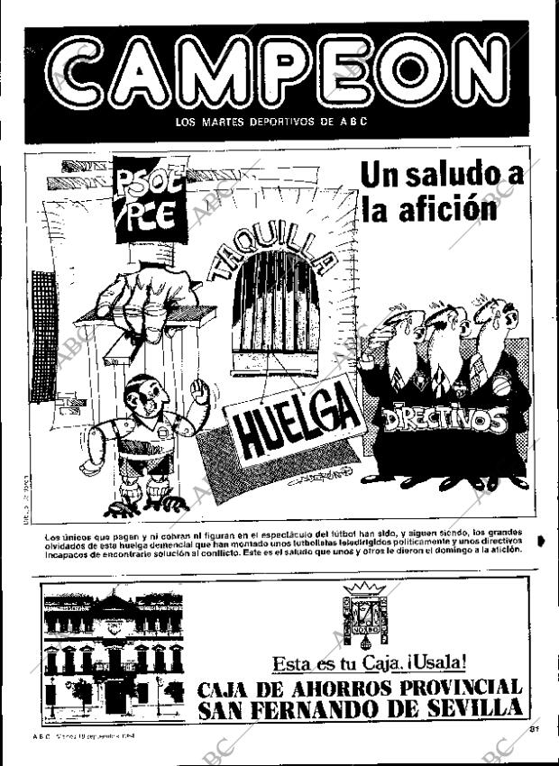 ABC SEVILLA 18-09-1984 página 81