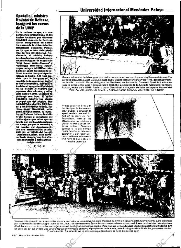 ABC SEVILLA 18-09-1984 página 9