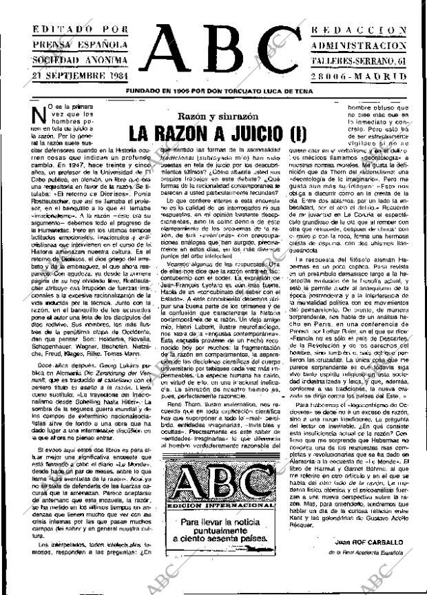 ABC MADRID 21-09-1984 página 3