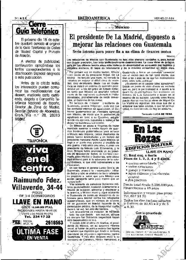 ABC MADRID 21-09-1984 página 34