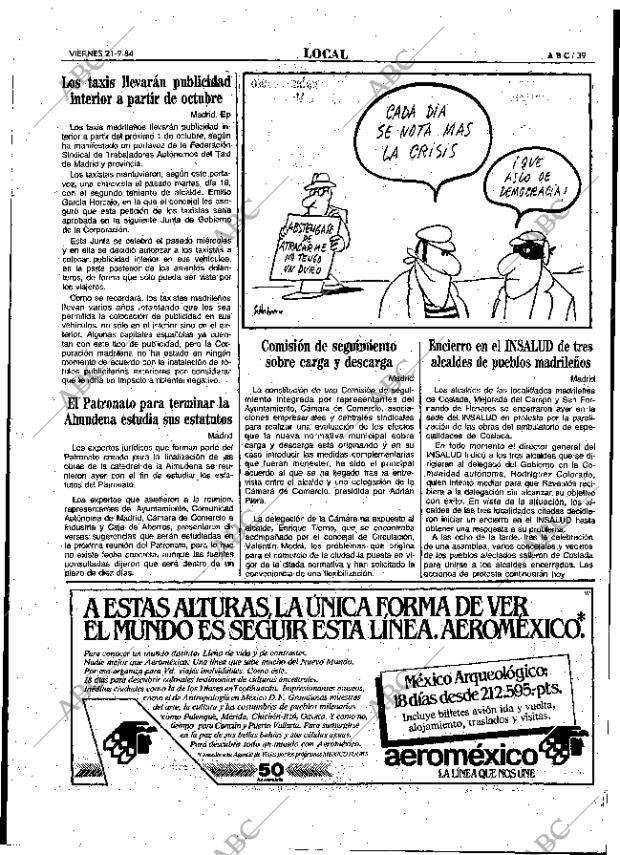 ABC MADRID 21-09-1984 página 39