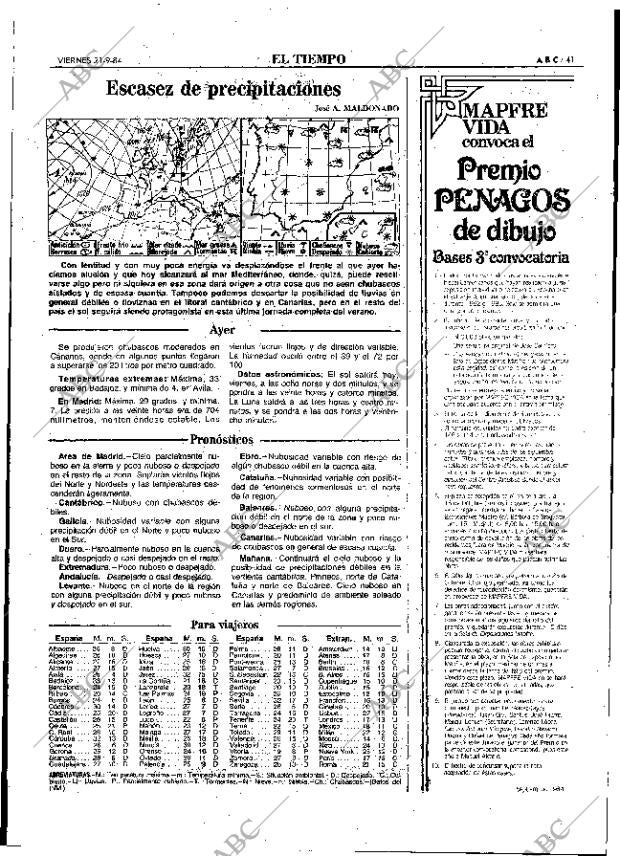 ABC MADRID 21-09-1984 página 41