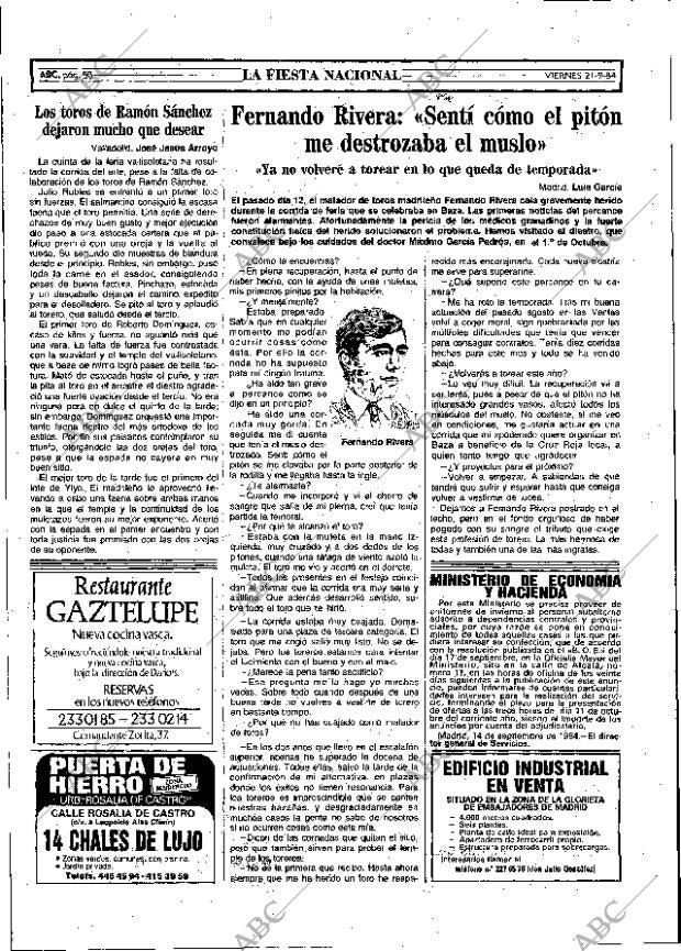 ABC MADRID 21-09-1984 página 50