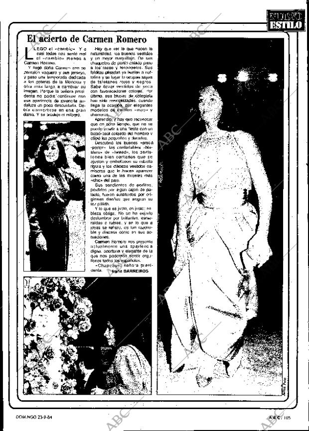 ABC MADRID 23-09-1984 página 105