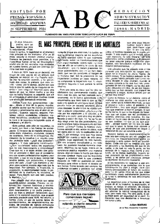 ABC MADRID 23-09-1984 página 3