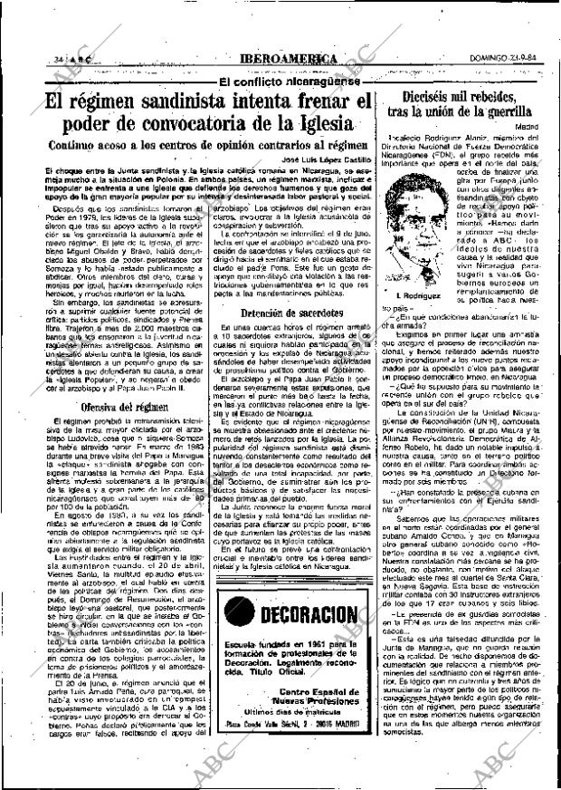 ABC MADRID 23-09-1984 página 34