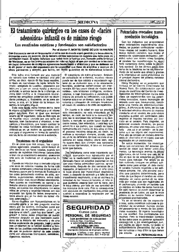 ABC MADRID 23-09-1984 página 47