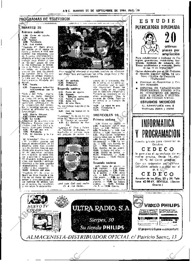 ABC SEVILLA 25-09-1984 página 79