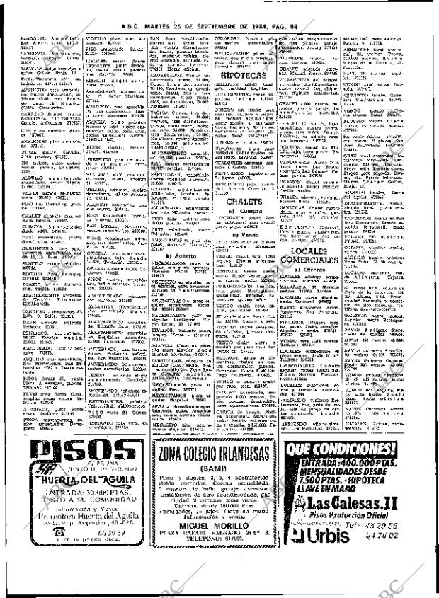 ABC SEVILLA 25-09-1984 página 84