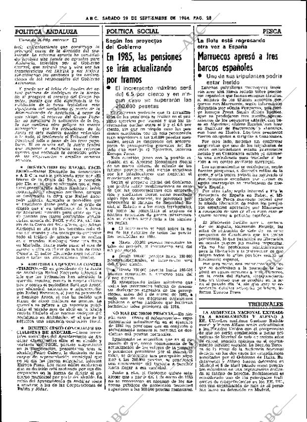 ABC SEVILLA 29-09-1984 página 28