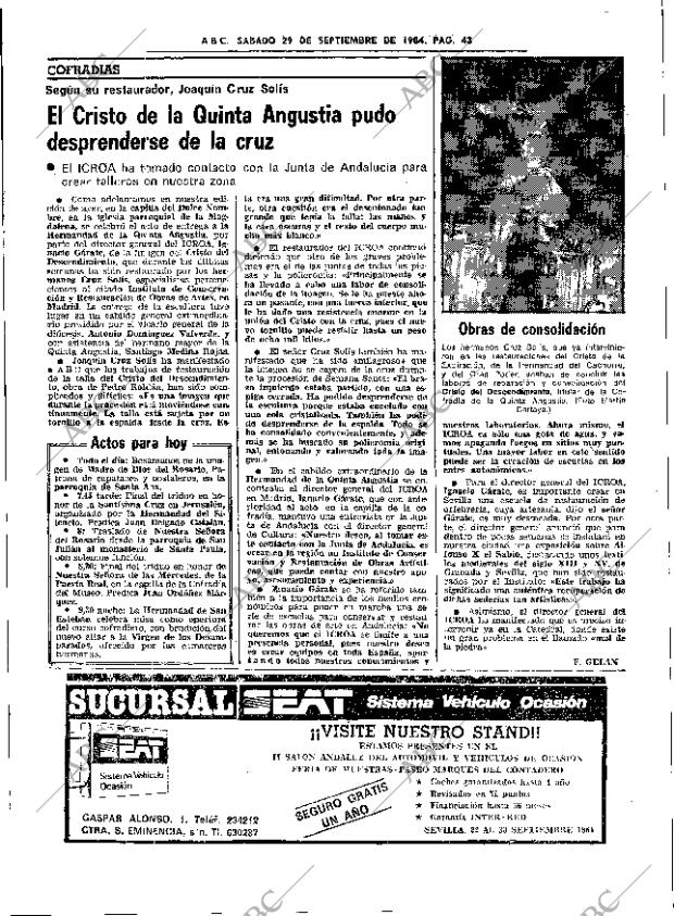 ABC SEVILLA 29-09-1984 página 43