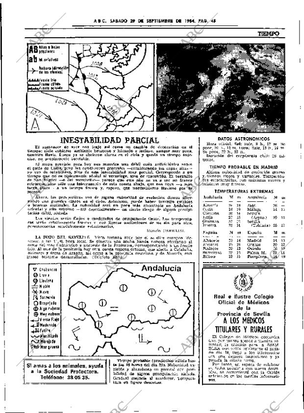 ABC SEVILLA 29-09-1984 página 45